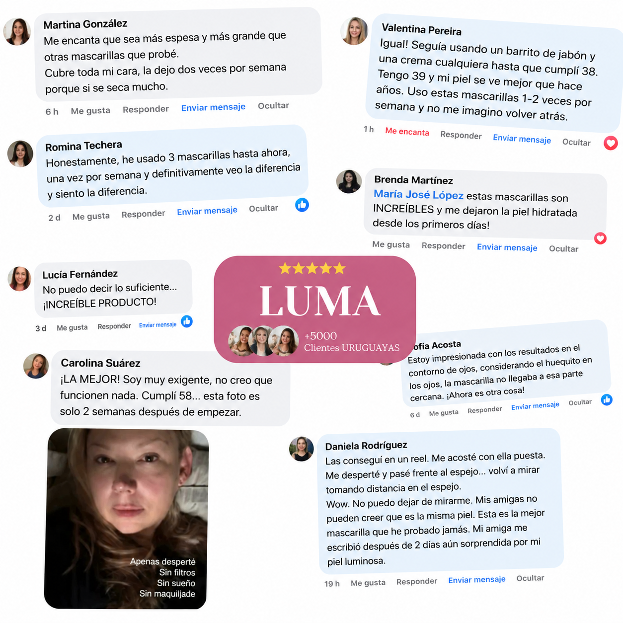 Máscara de Colágeno Rejuvenecedora LUME